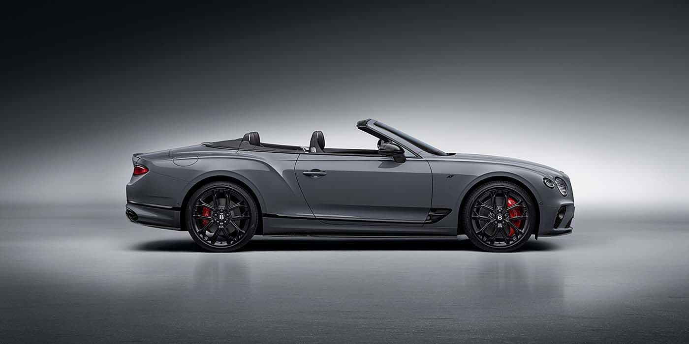 Bentley Athens Bentley Continental GTC S convertible in Cambrian Grey paint profile static studio