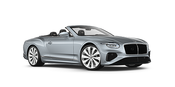 Bentley Athens New Bentley Continental GTC convertible front three quarters in Silverlake paint