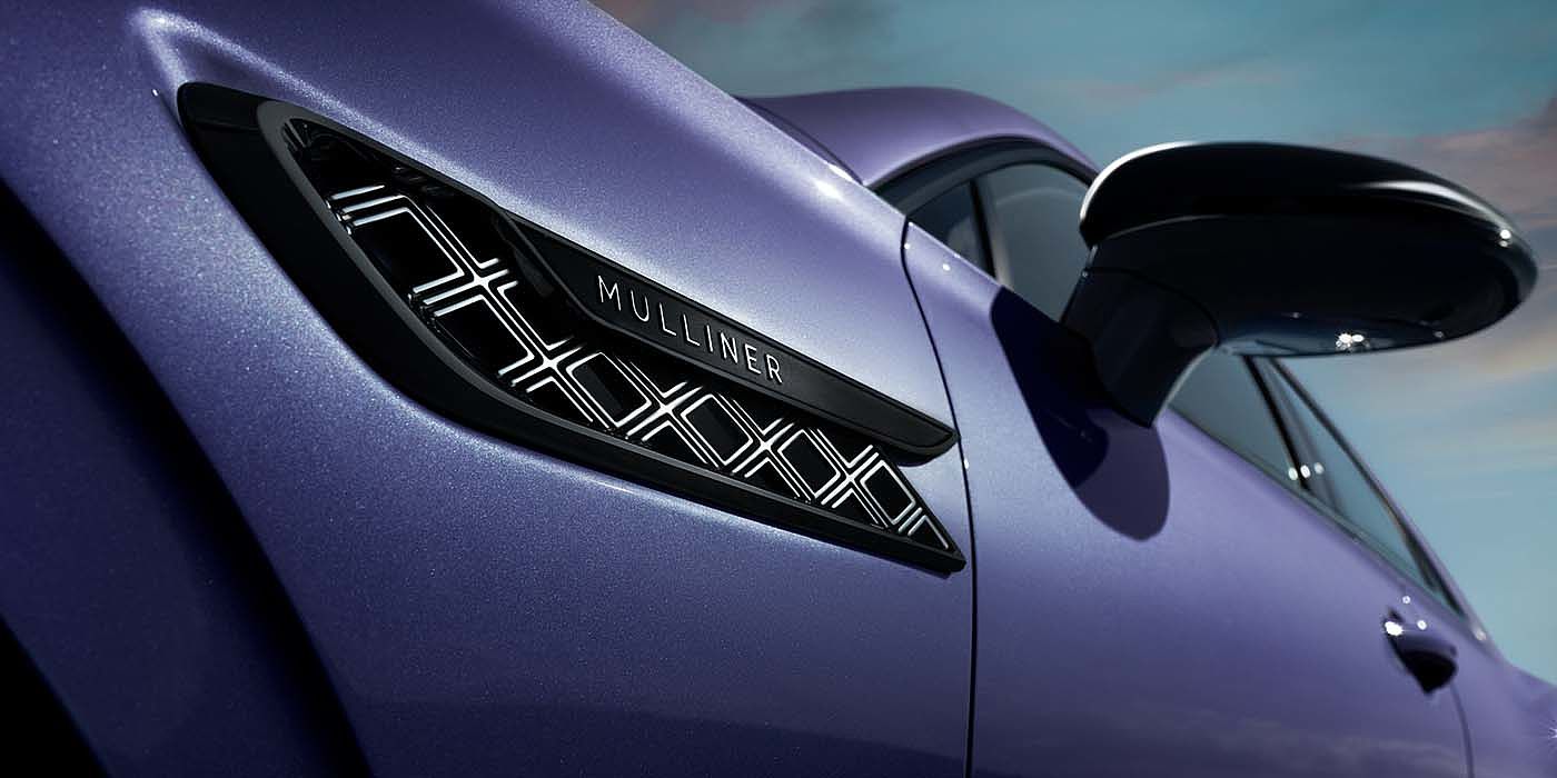 Bentley Athens Bentley Flying Spur Mulliner in Tanzanite Purple paint with Blackline Specification wing vent