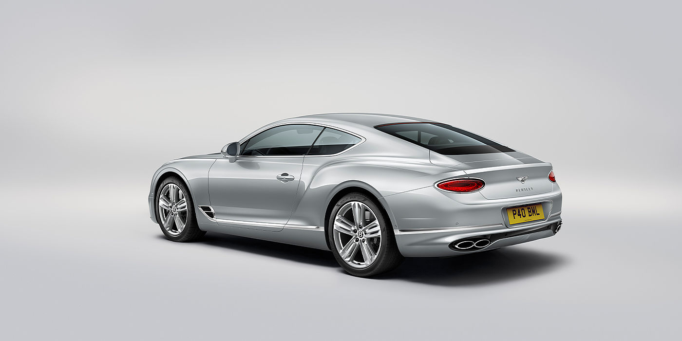 Bentley Athens Bentley Continental GT coupe in Moonbeam paint rear 34